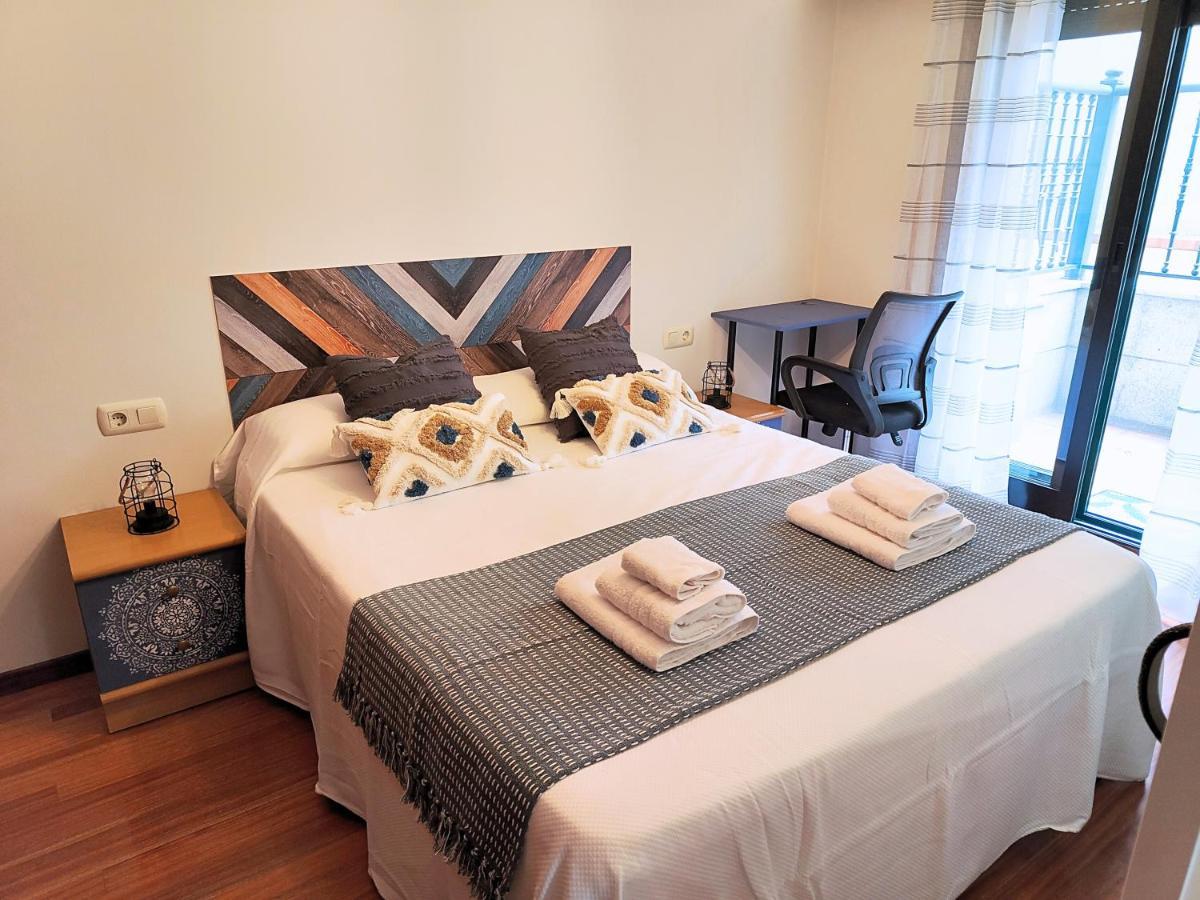 Bonito Apto Petfriendly Con Gran Terraza Y Parking Ideal Para Teletrabajar Vigo Kültér fotó